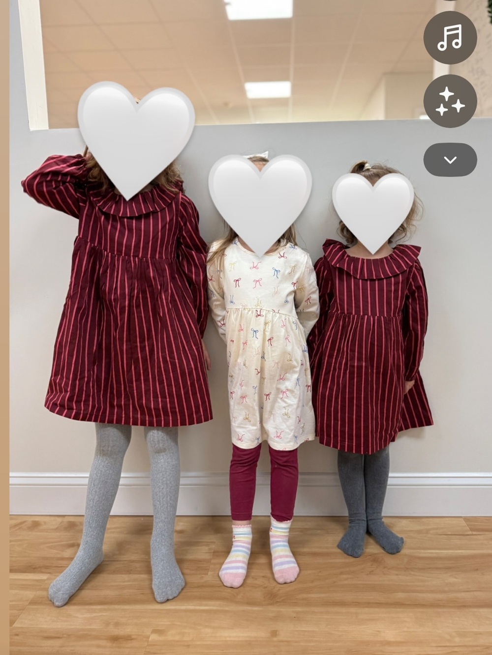 2 pack Hanna Andersson Burgundy and Pink Holiday Dresses